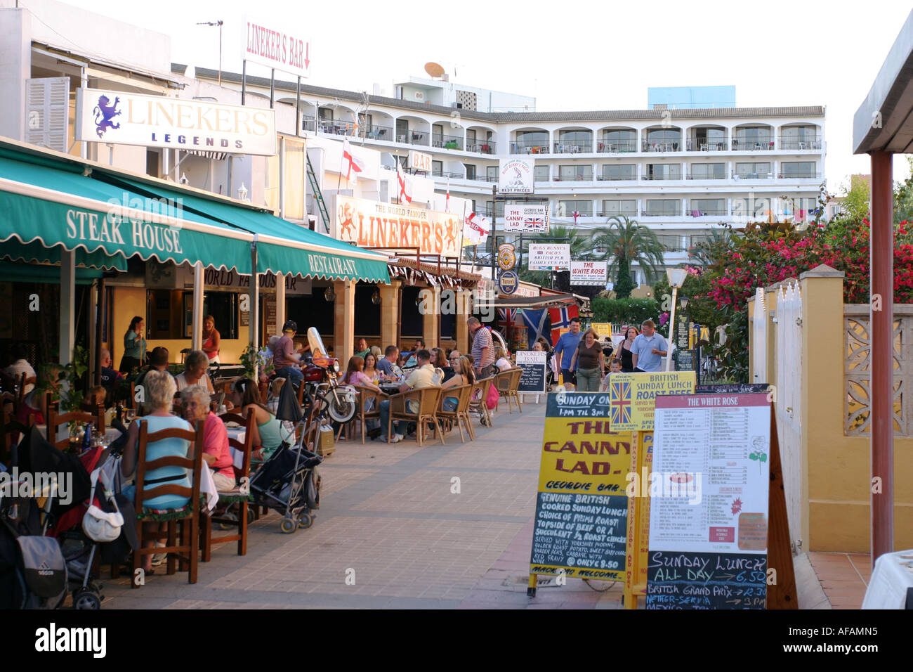 English pubs in Alcudia Mallorca Spain Stock Photo 7935316 Alamy