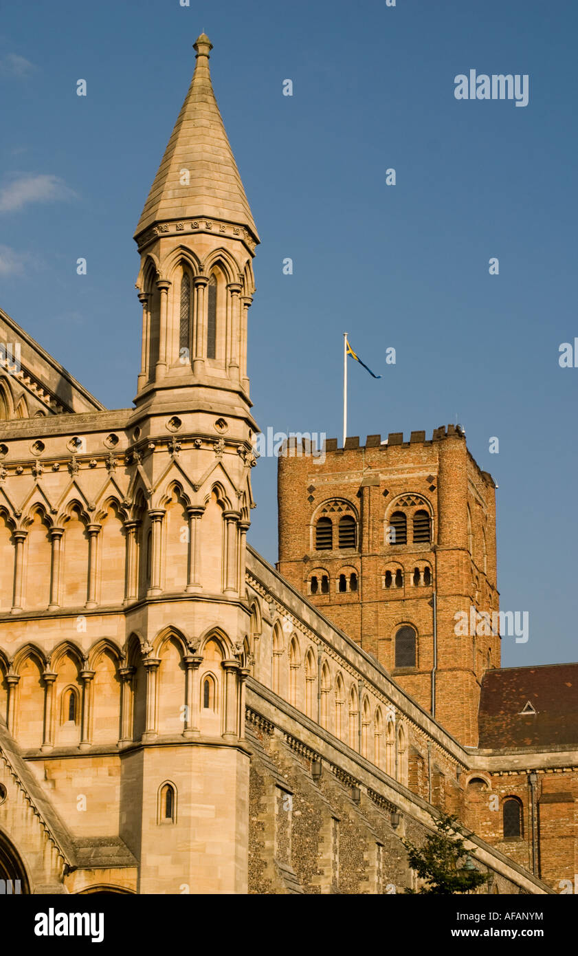Cathedral and Abbey Church of Saint Albans Stock Photo