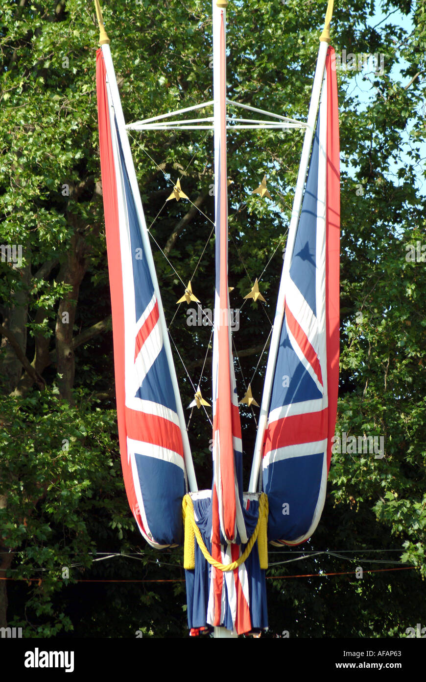 Union Jacks in The Mall London Stock Photo Alamy