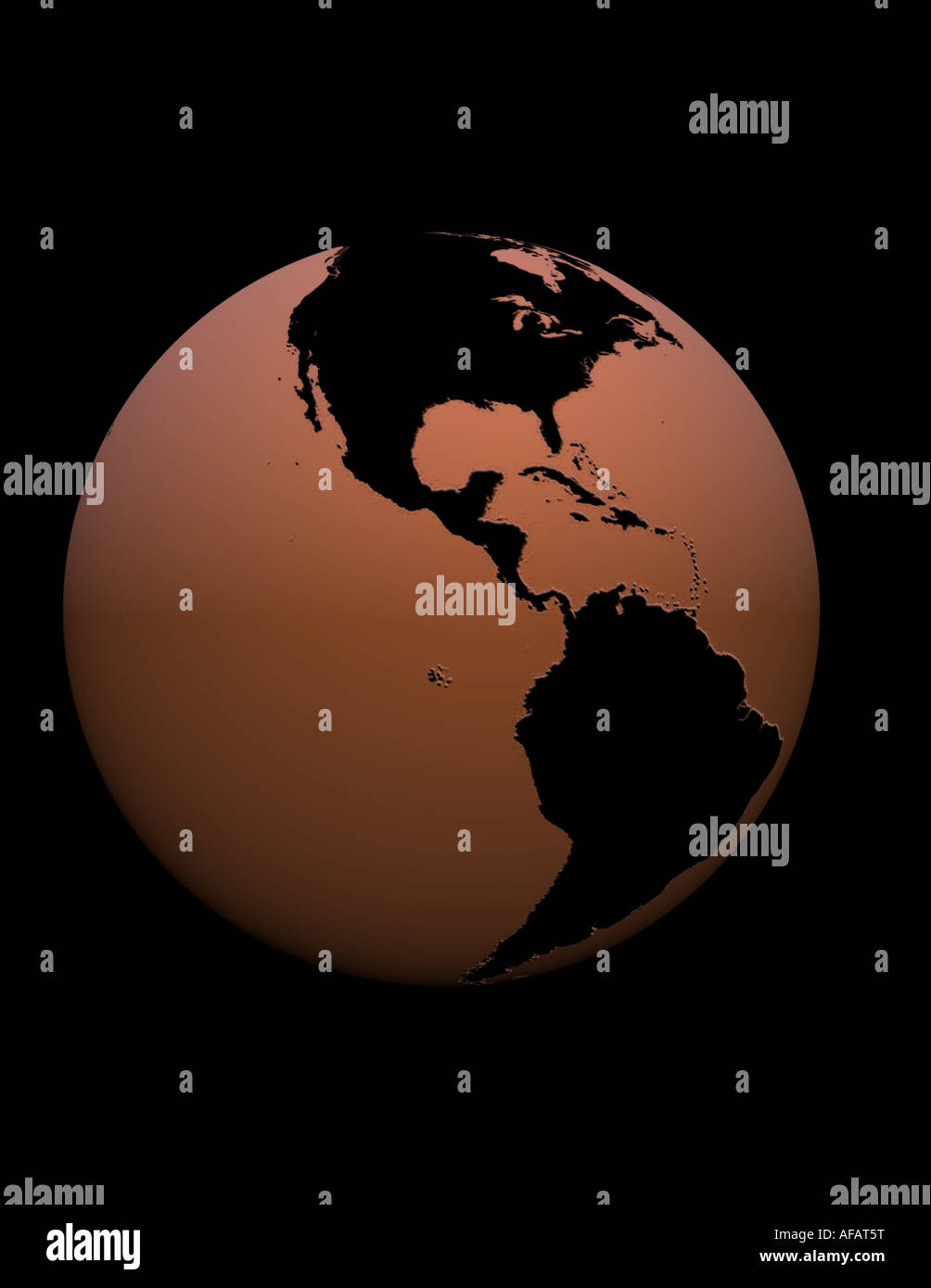 3d rendered concept image of the earth and global warming Stock Photo