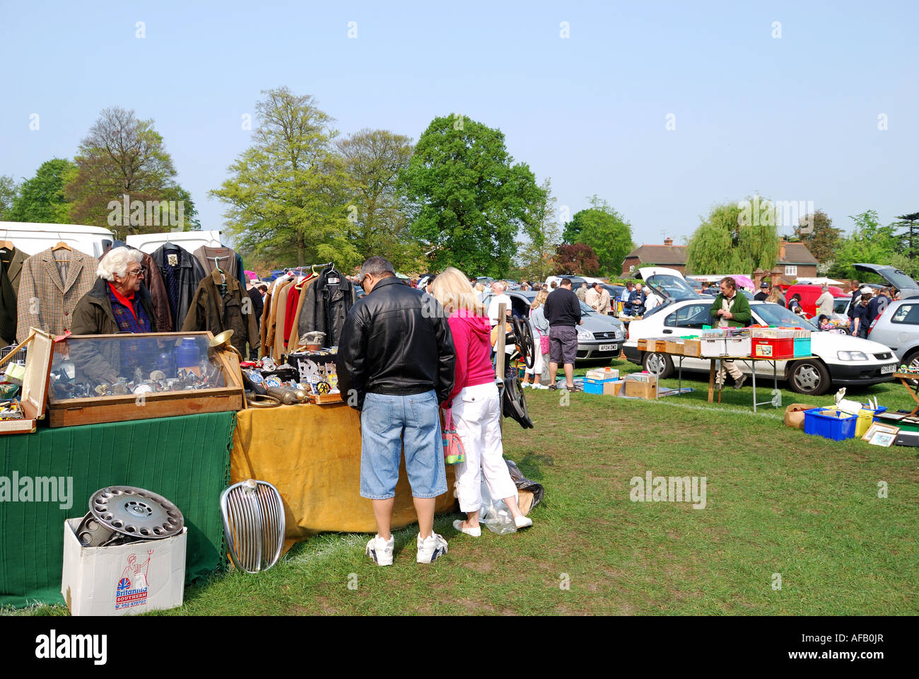 Ascot car boot sale, Ascot, Berkshire, England, United Kingdom Stock Photo