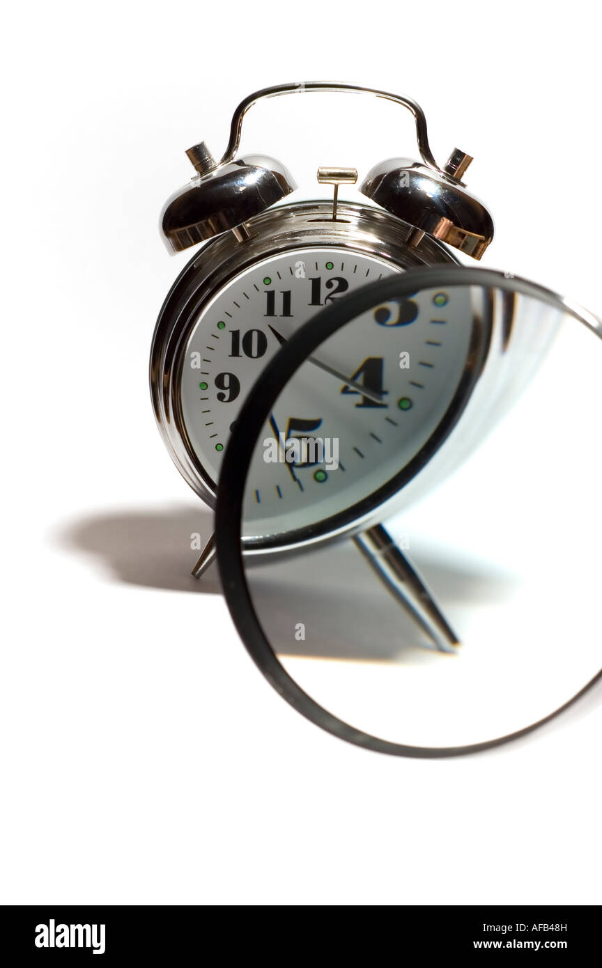 series isolated on white clock Stock Photo - Alamy