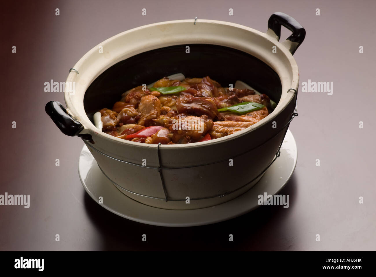 Chinese Food Chicken Hotpot Stock Photo Alamy
