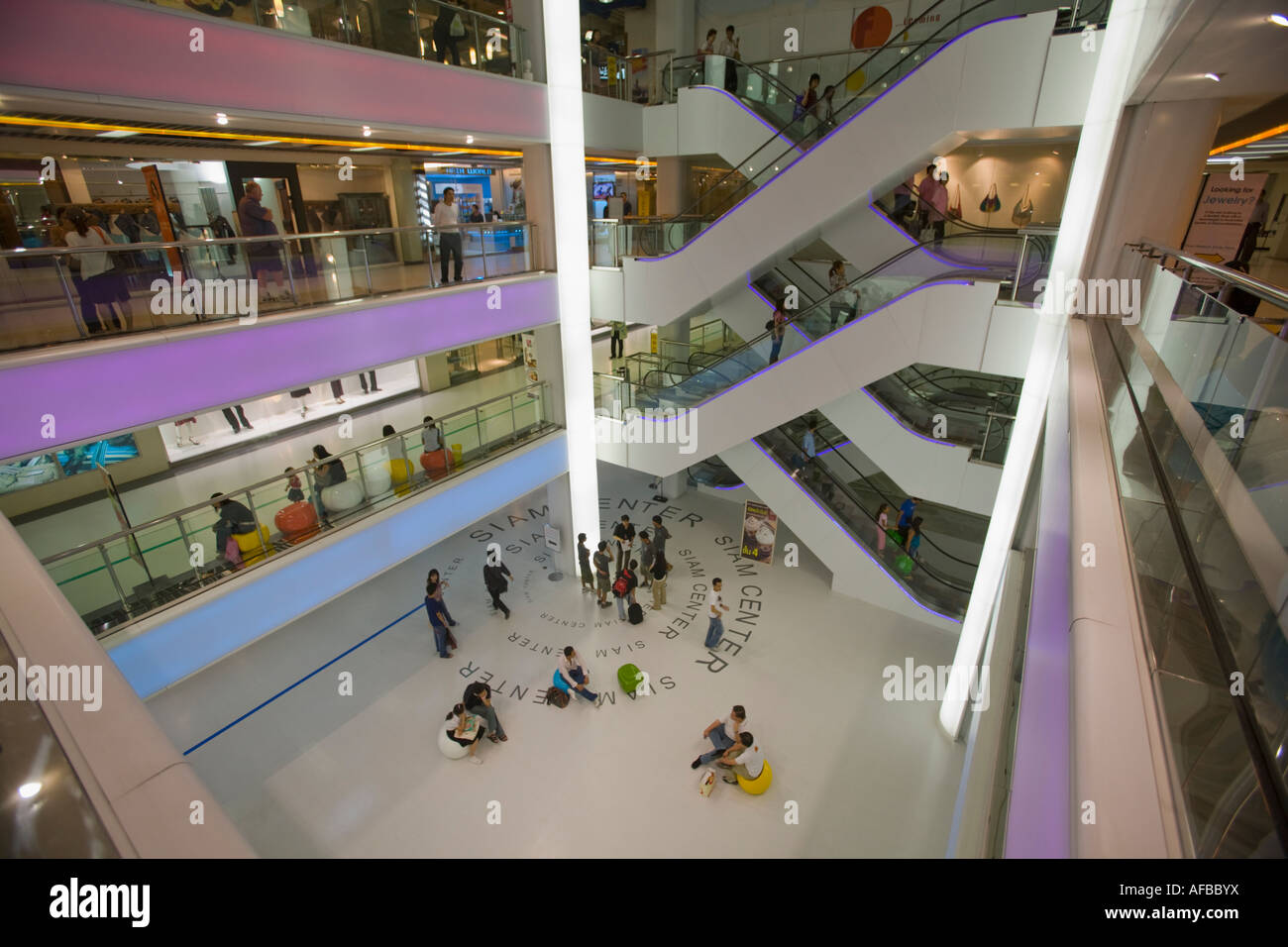 Siam Center is one of the most popular shopping centers Bangkok, Thailand. Stock Photo