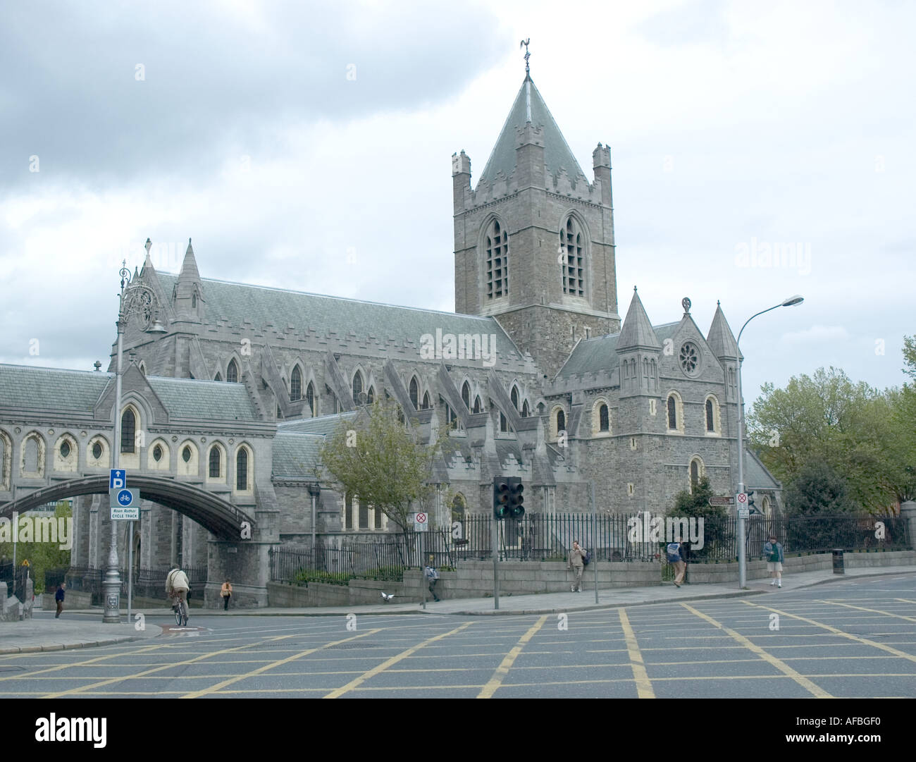 Christ Church Cathedral in Dublin Ireland Stock Photo