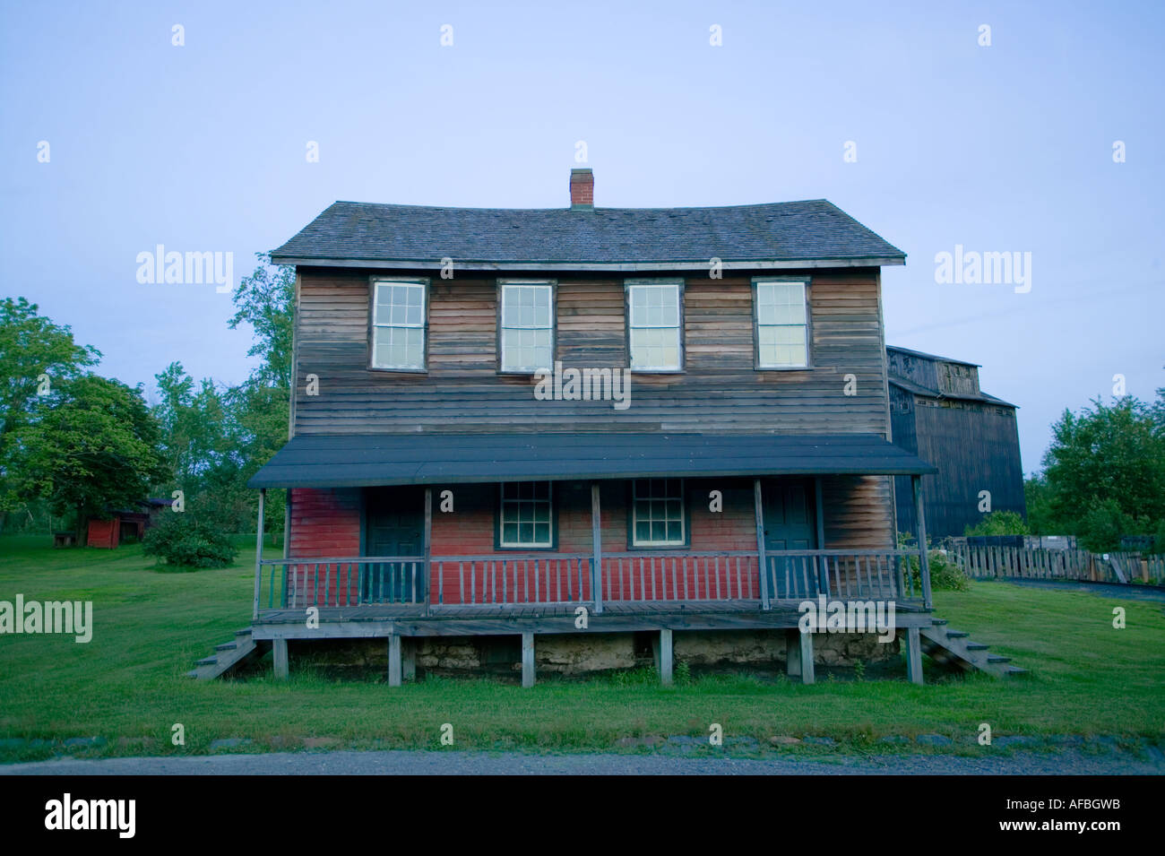 Miners housing Eckley Miners Village in Pennsylvania coal region Poconos Stock Photo