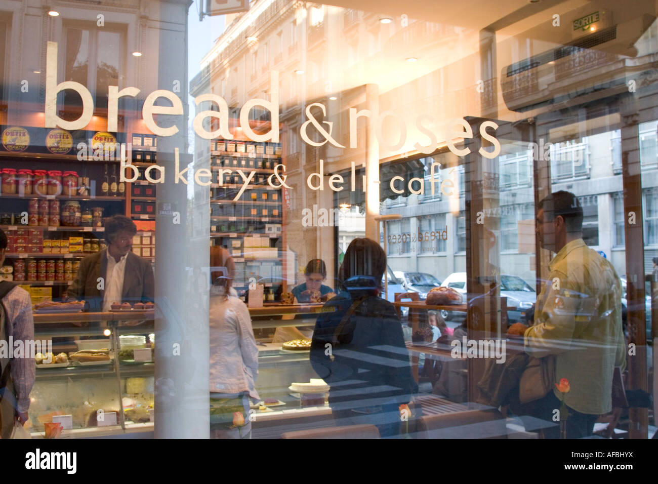 Bread and Roses Cafe Bistrot on the left bank of Paris France 2007