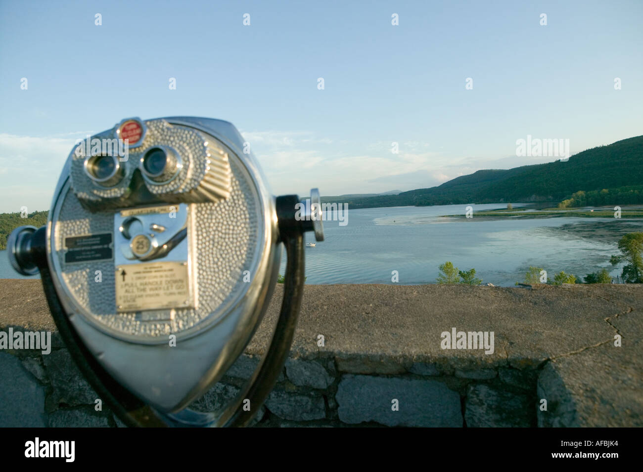 Fort Ticonderoga New York overlooking Lake Champlain Stock Photo Alamy