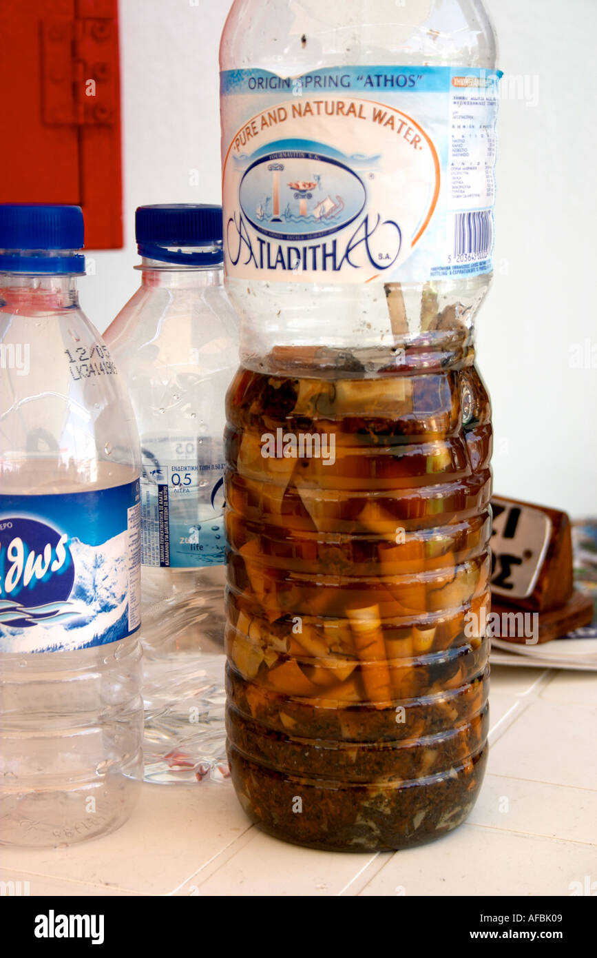cigarette bottle Bottle of Cigarette Stubs Stock Photo
