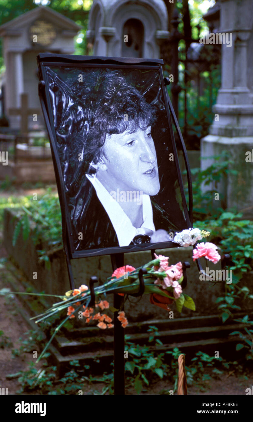 St Petersburg the grave of Galina Starovoitova Stock Photo