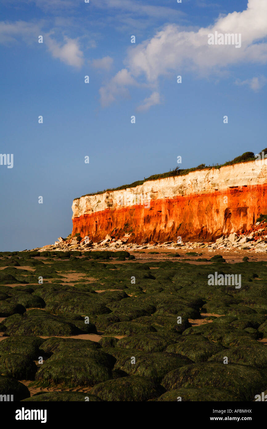 Colourful Hunstanton Cliffs Norfolk England Stock Photo Alamy