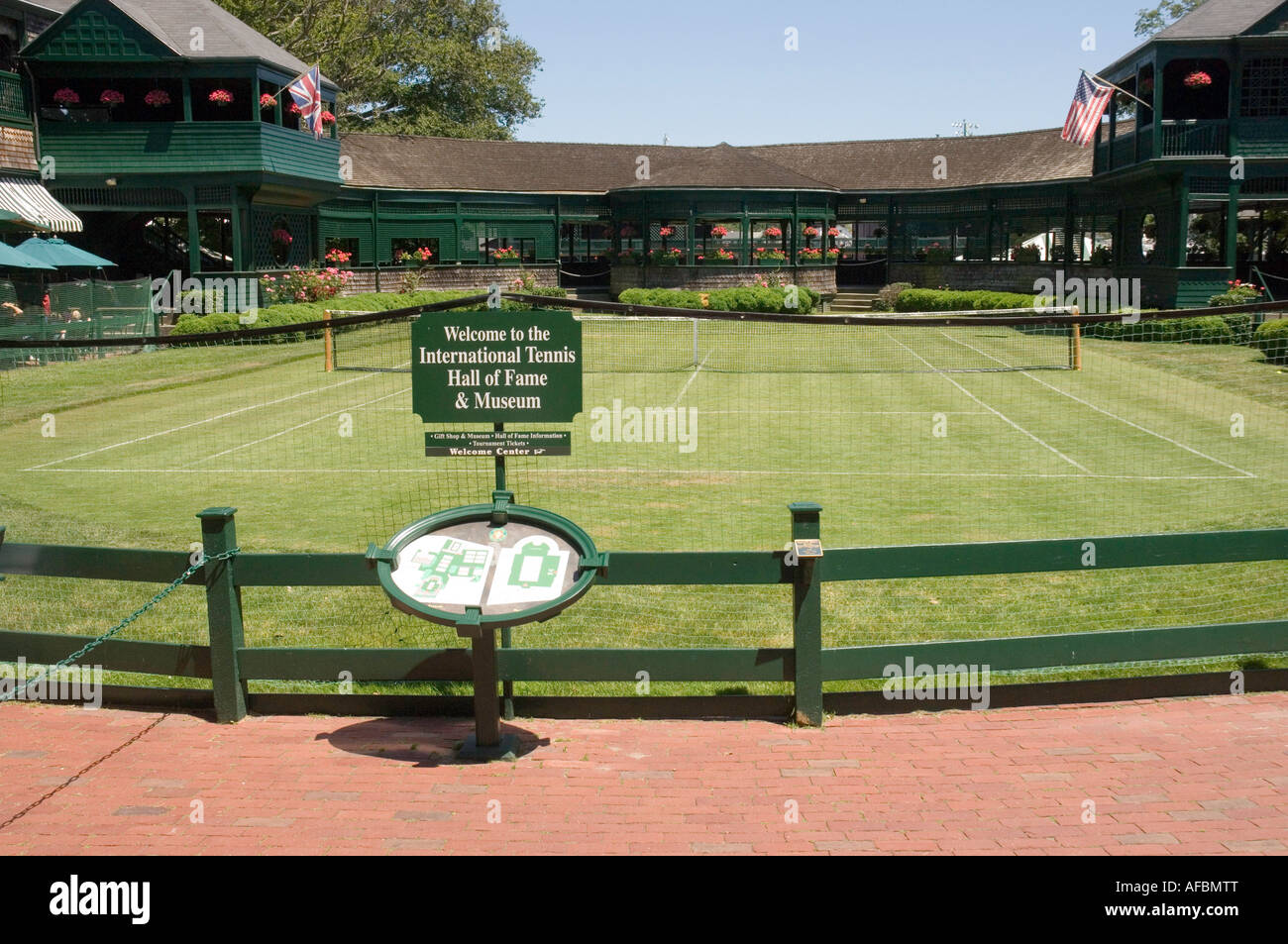The International Tennis Hall of Fame in Newport Rhode Island Stock Photo