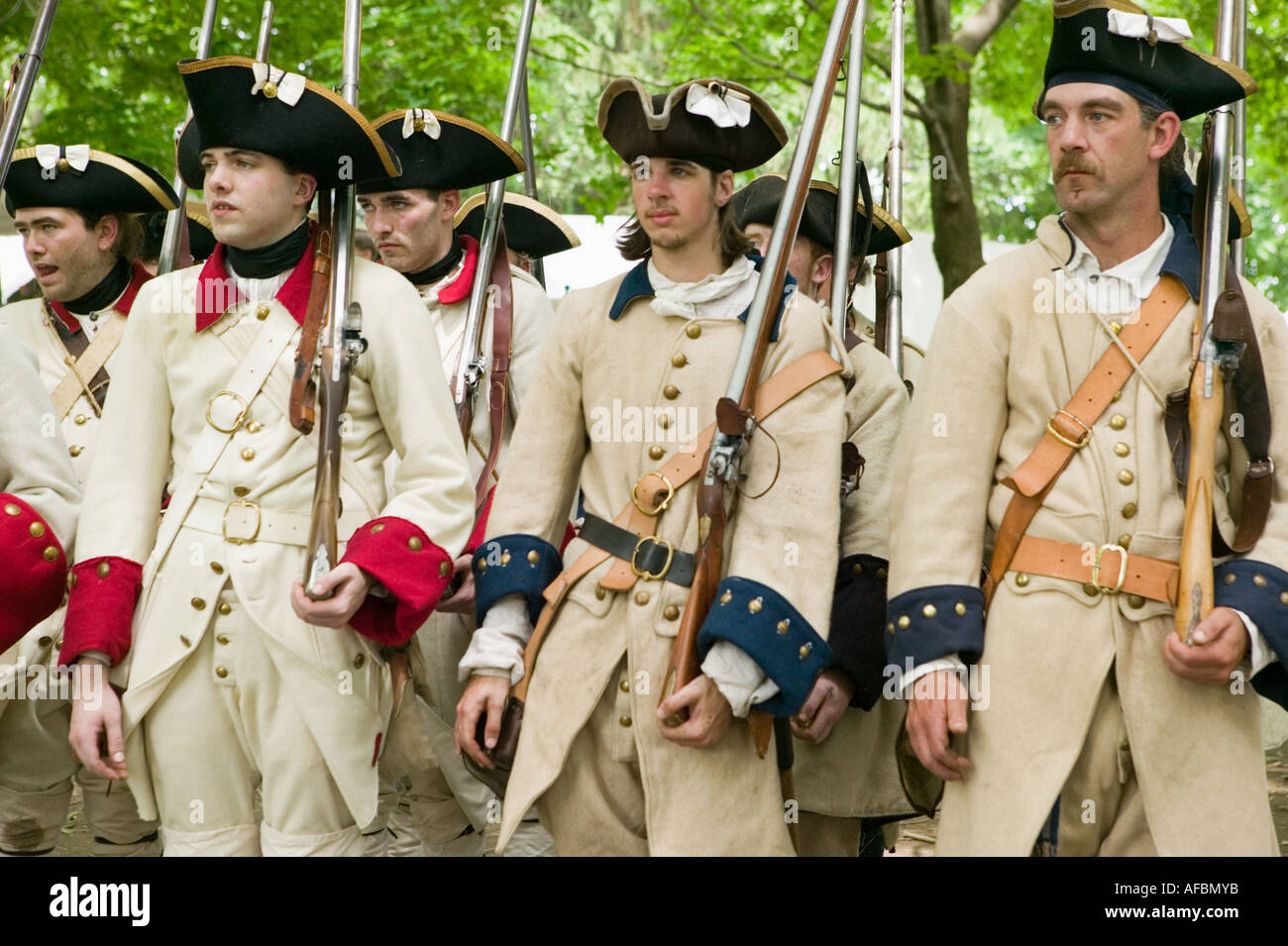 Portraying French soldiers Fort Ticonderoga New York annual Grand Stock ...