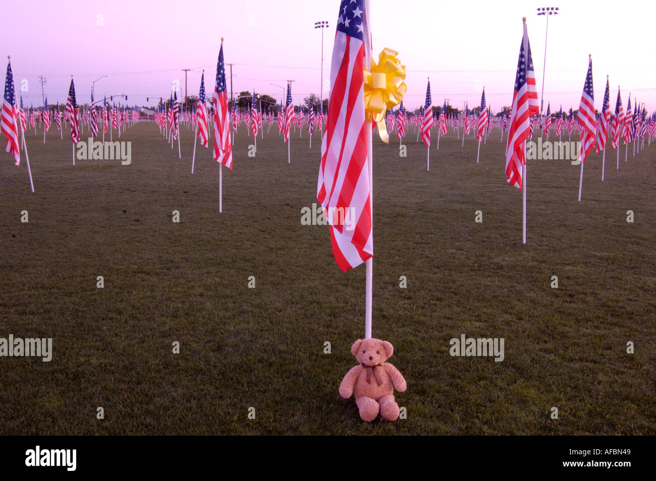 Memorial for Iraqi War Dead Soldiers 2005 Stock Photo