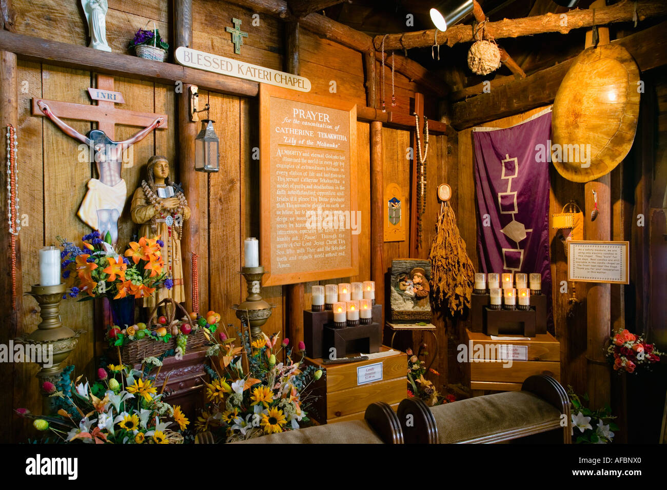 Blessed Kateri Tekakwitha Memorial Shrine in Mohawk River Valley Fonda