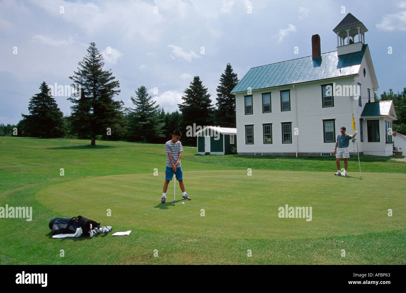 Maine,ME,New England,Down East,Jackman Moose River water Golf Course
