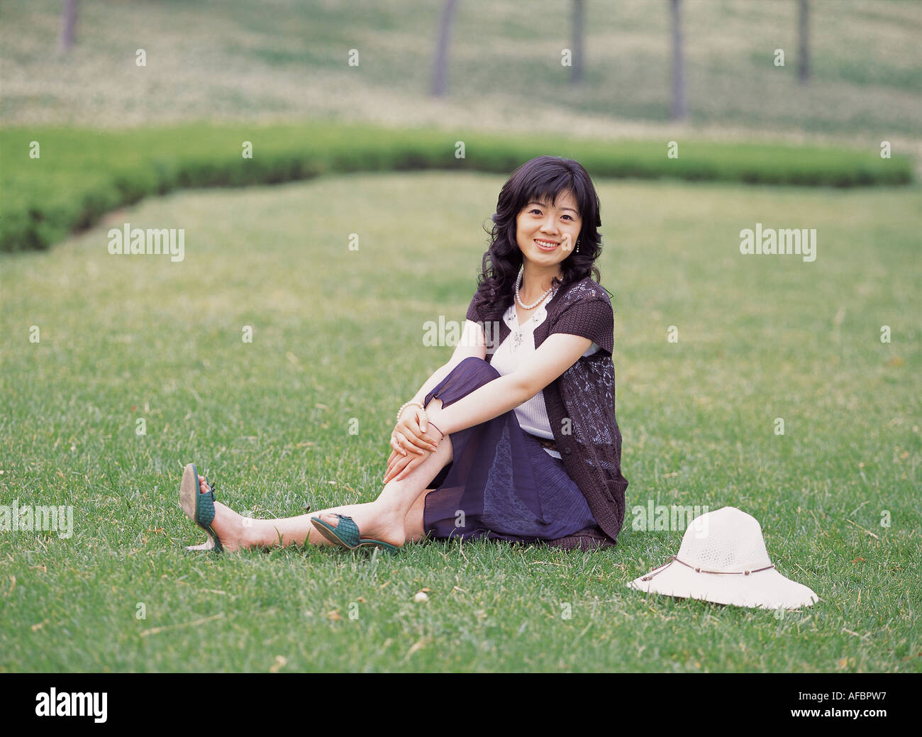 Aisan Young Woman Stock Photo Alamy