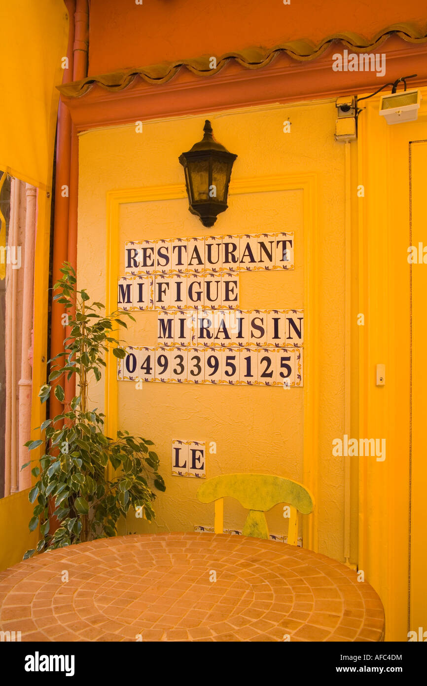 Restaurant Saint Antoine Street City of Cannes France Stock Photo Alamy