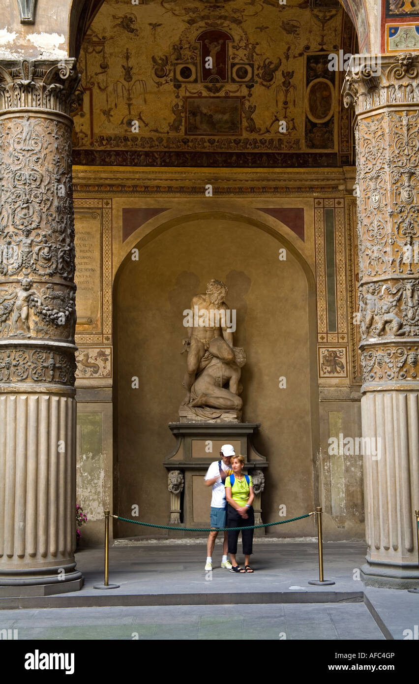 Palazzo Vecchio interior City of Florence Tuscany Italy ...