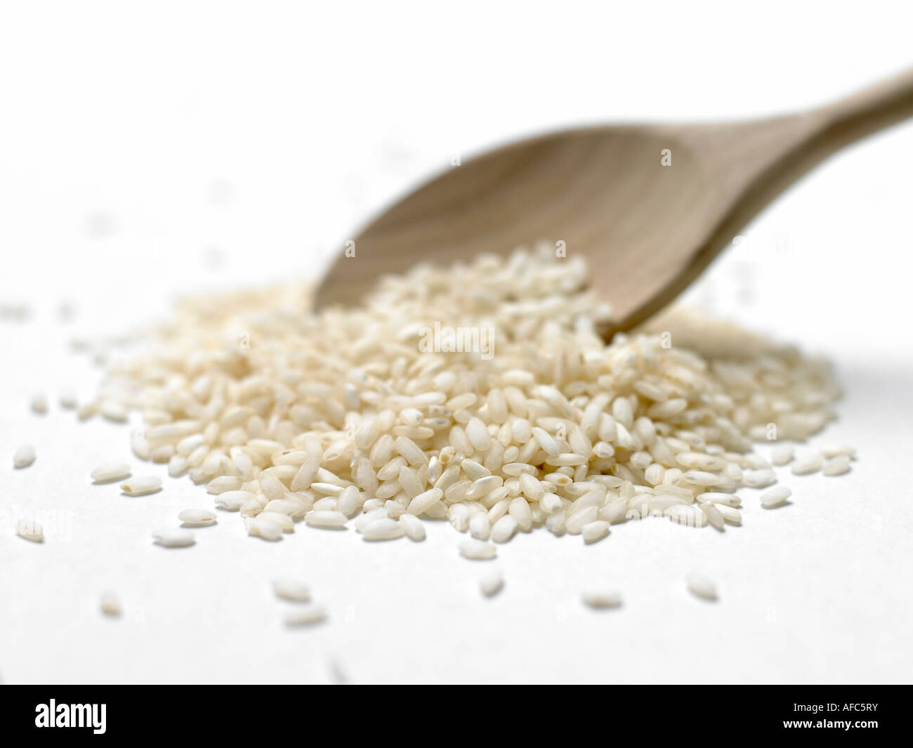 Bibio Rice pile of white organic arborio rice Stock Photo - Alamy
