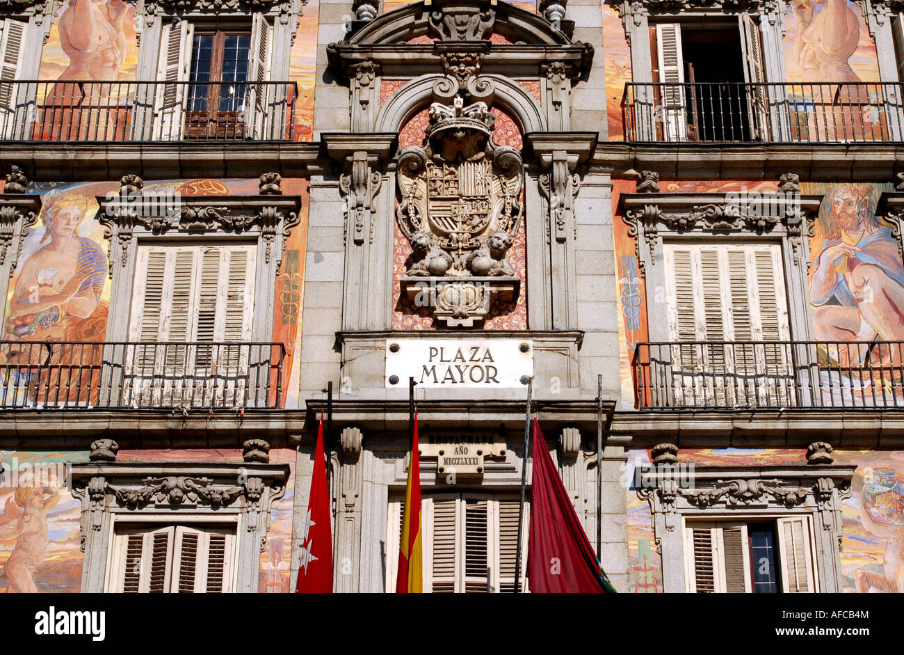 Plaza mayor madrid sign hi-res stock photography and images - Alamy