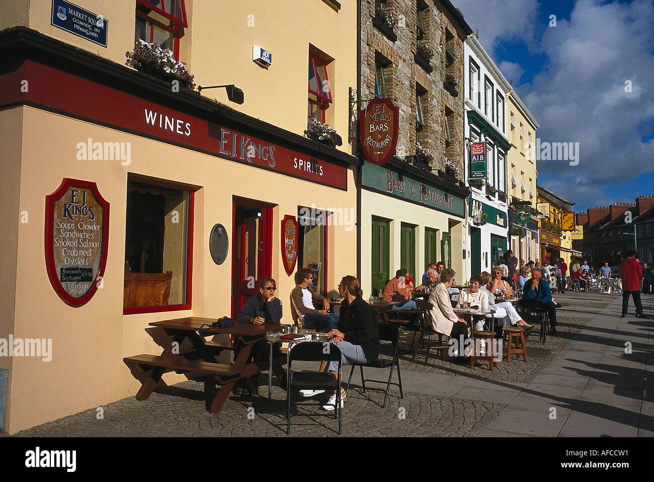Market Square Restaurants, Connemara Clifden, Co. Galway, Ireland Stock Photo Alamy