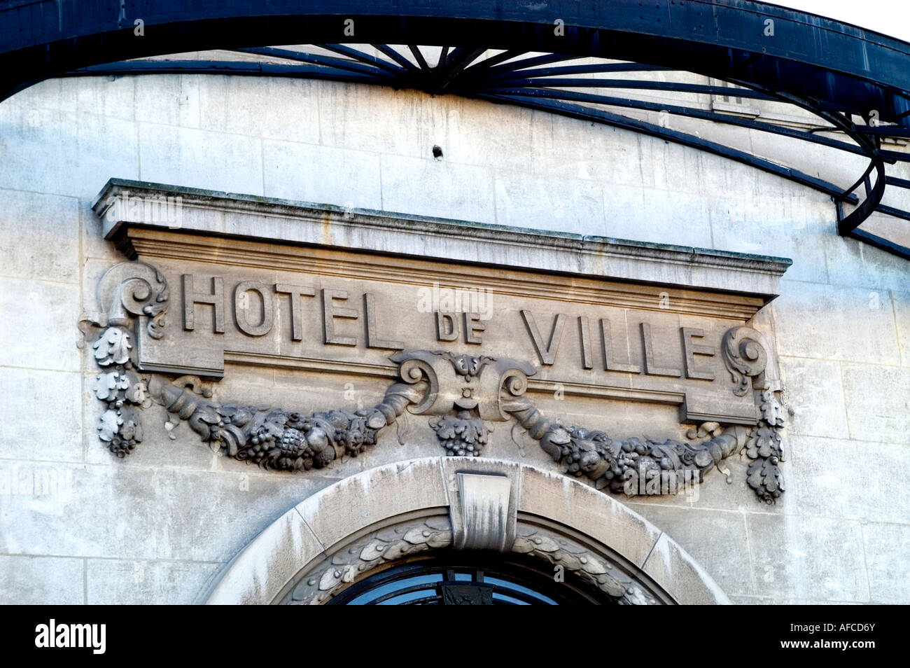 Townhall Vichy Hotel de Ville France French Stock Photo