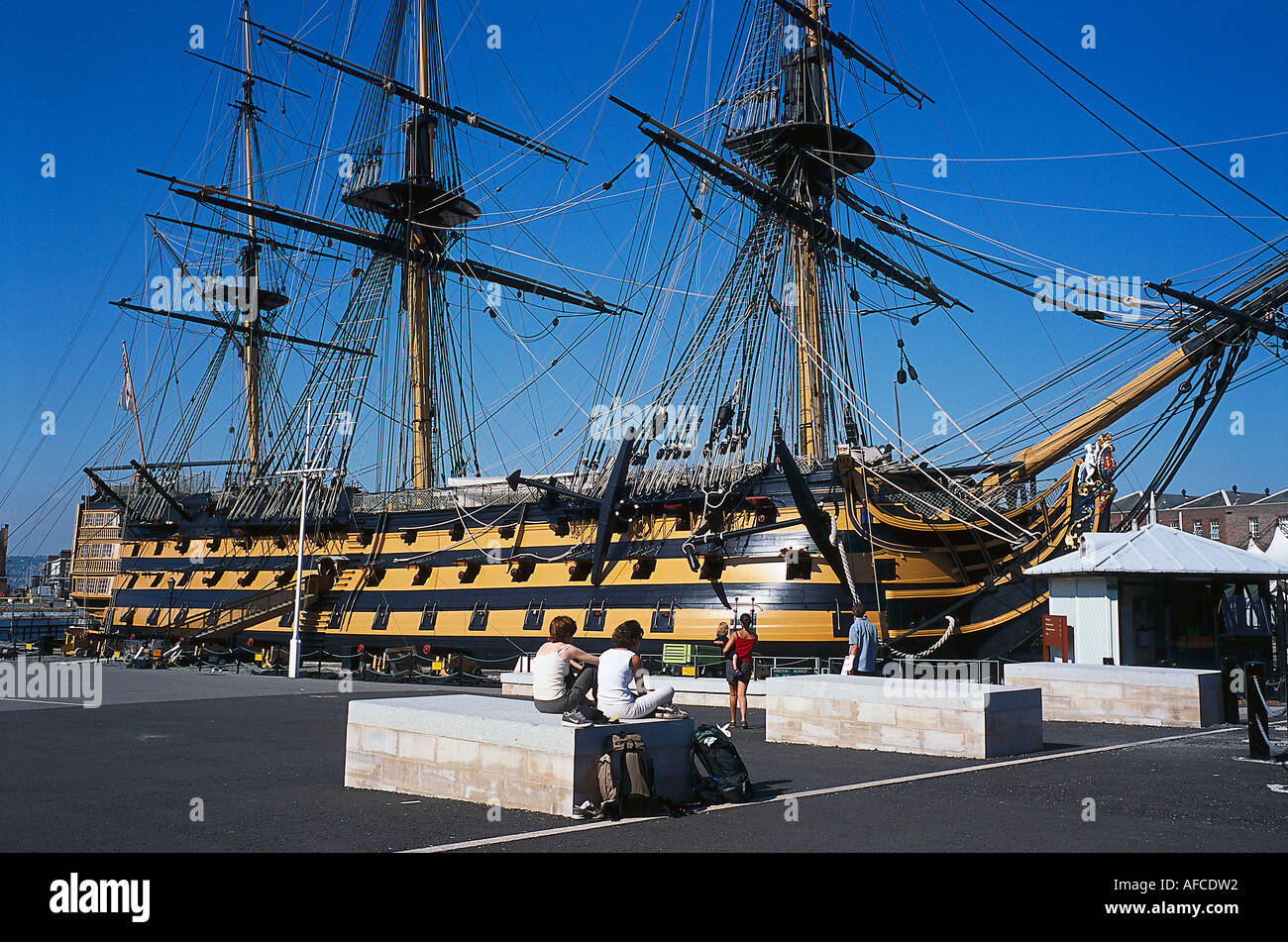 HMS Victory, Naval Heritage Area, Portsmouth Hampshire, England Stock Photo
