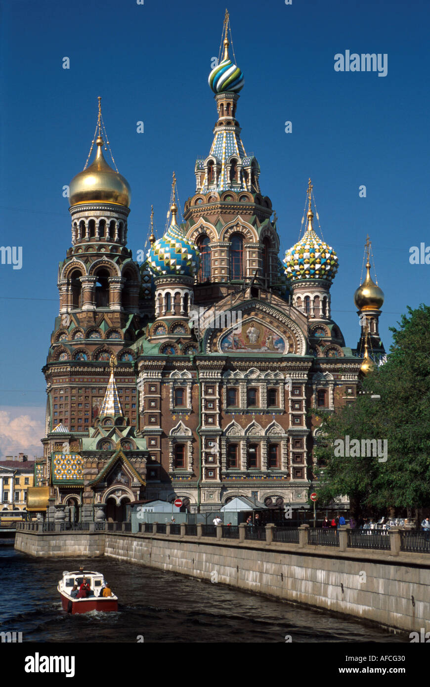 St. Saint Peterburg Russia,Eastern Europe European,Russian Federation,Griboedov Canal,tour boat,tourism,trip,attractions,destination,destination,cultu Stock Photo