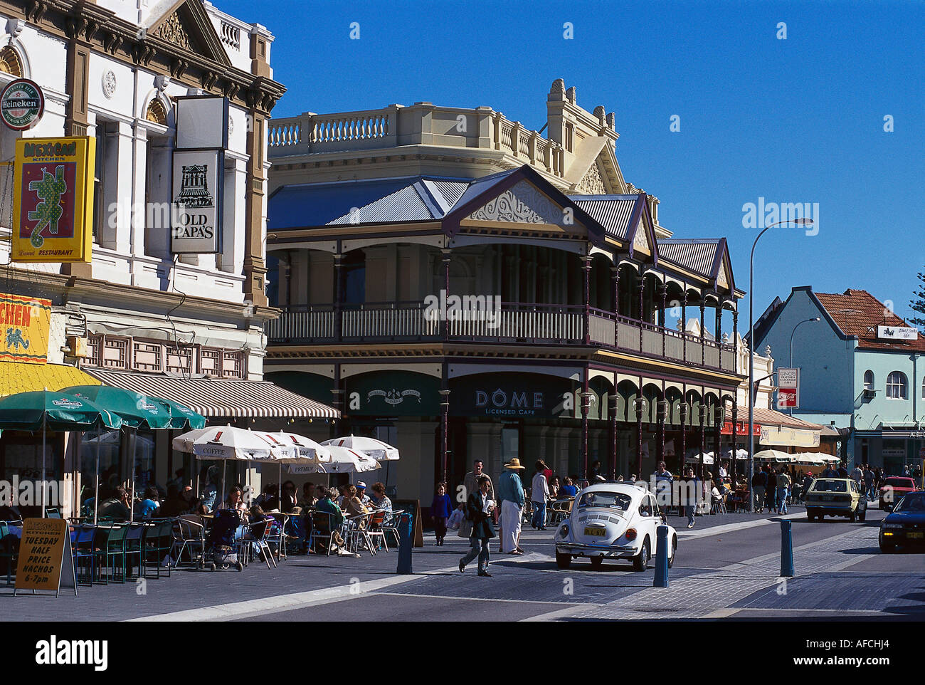 Capuccino Strip, Fremantle WA, Australia Stock Photo