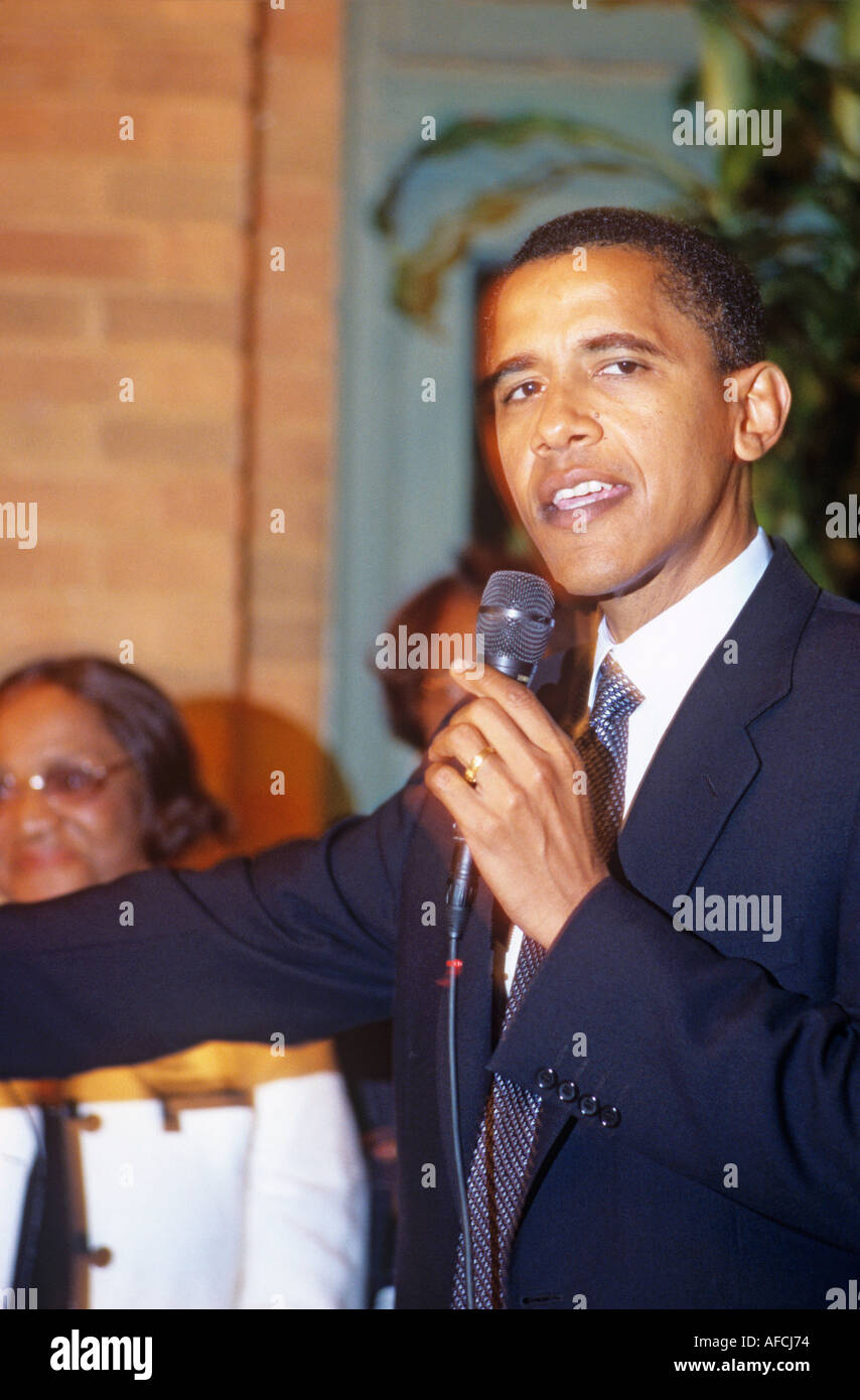 Senator Barack Obama of Chicago, presidential candidate in 2008 Stock Photo