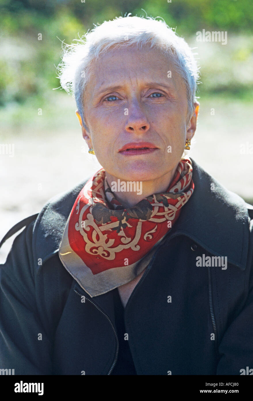 Sara Paretsky, author of exceptional crime fiction and creator of V I Warshawski, Chicago sleuth par excellence Stock Photo