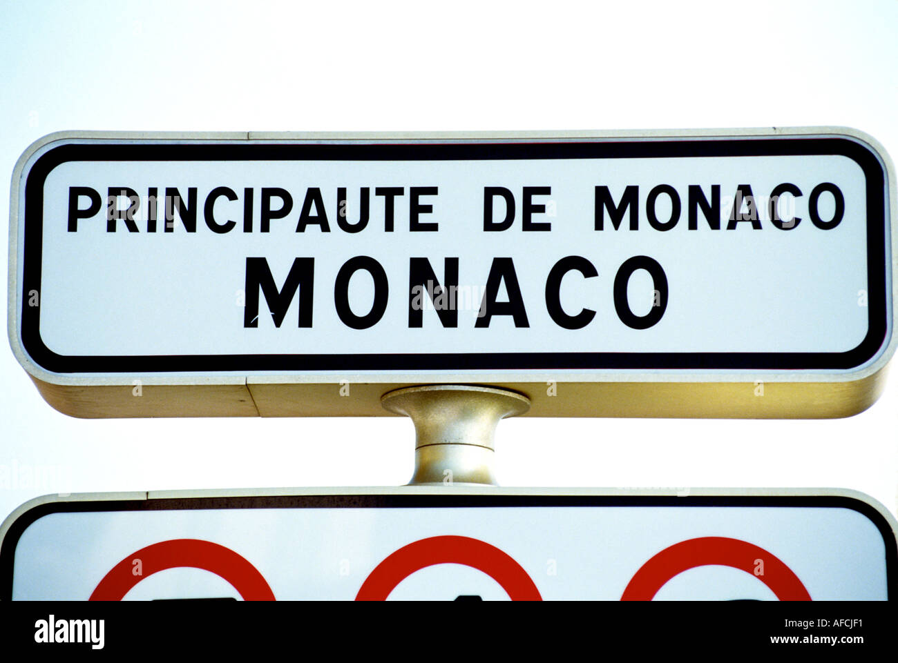 MONACO SIGN MONTE CARLO Stock Photo - Alamy