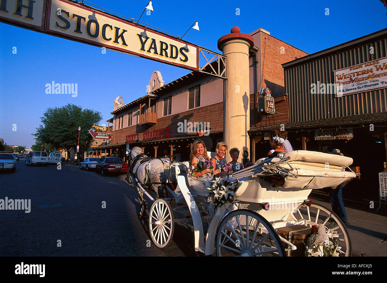 Bridge on Horse Carriage, Fort Worth, Texas USA Stock Photo Alamy