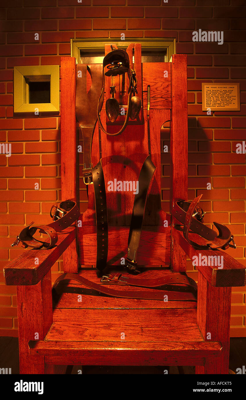 Electric Chair 'Old Sparky', Huntsville Prison Museum, Texas, USA Stock  Photo - Alamy