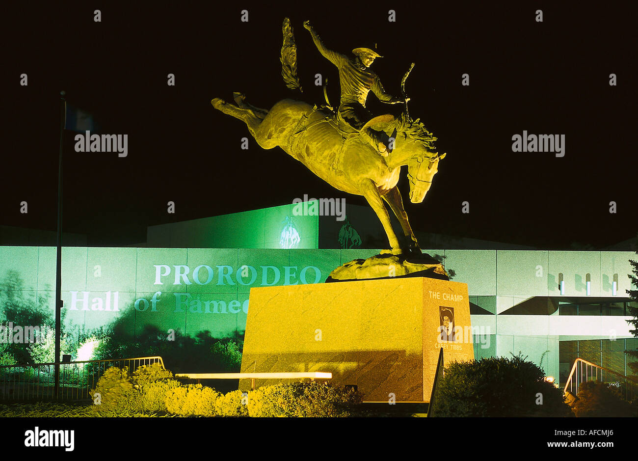 Casey Tibbs The Champ Statue, Colorado Springs, Colorado USA Stock