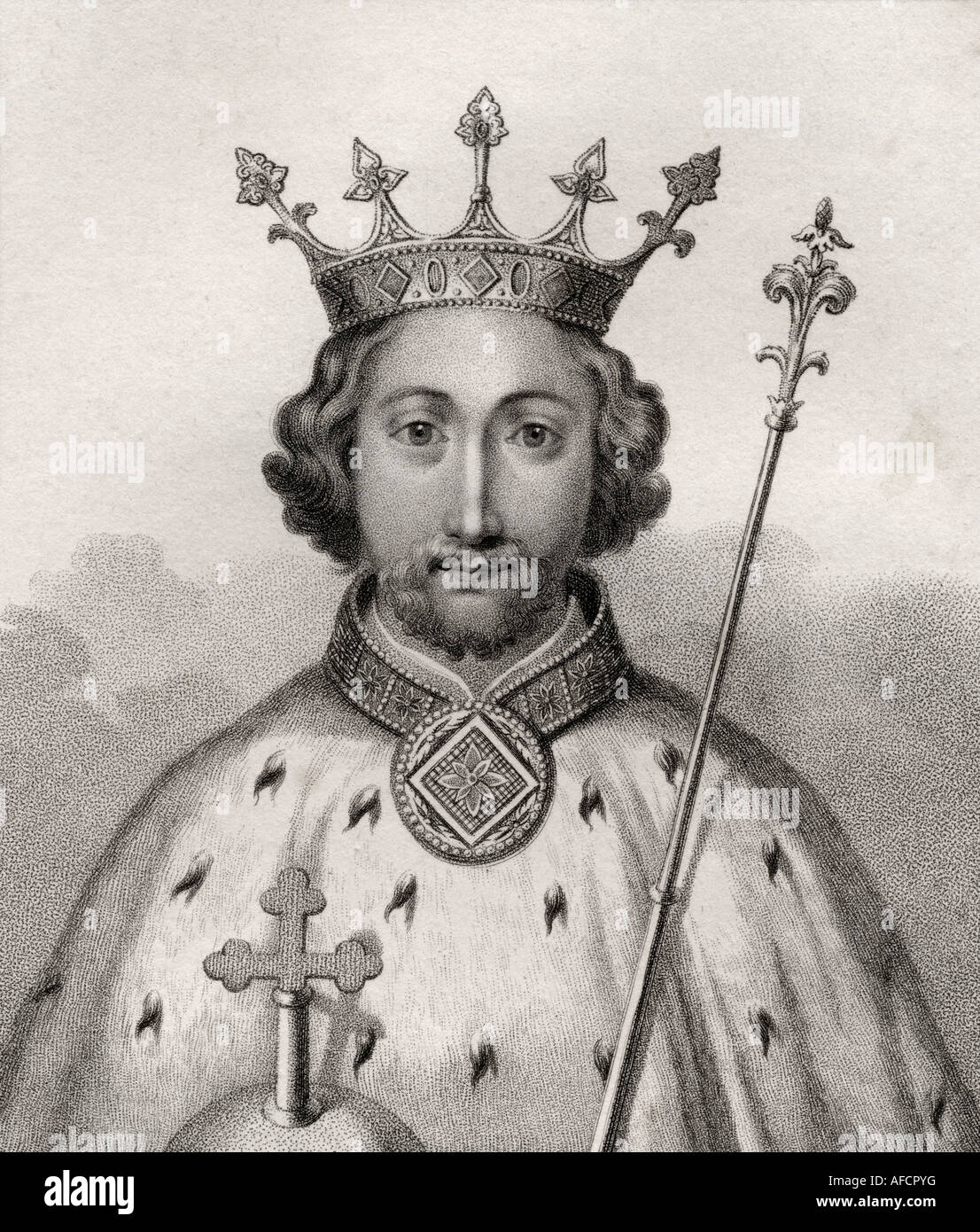 Richard II, 1367 1400. King of England Stock Photo Alamy