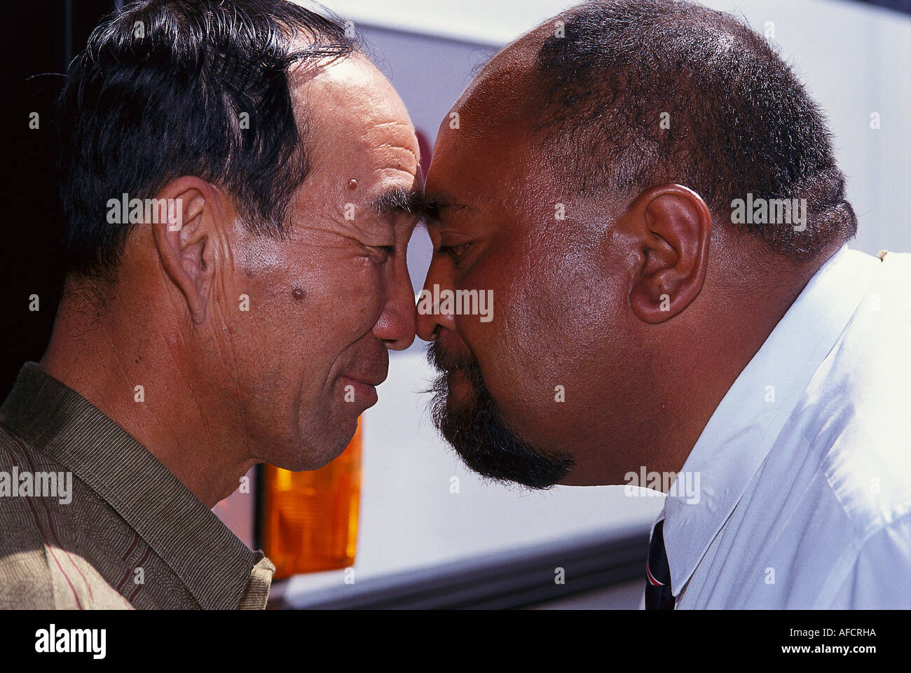 New zealand maori greeting hi-res stock photography and images - Alamy