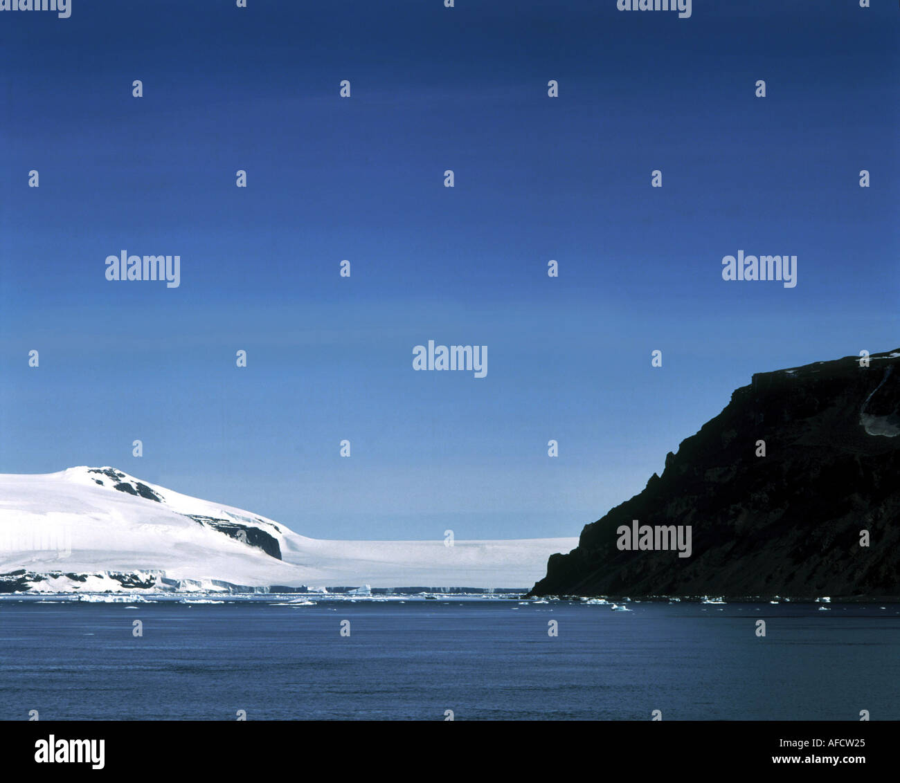 Geo., Antarktis, Felsen und Gletscher, Südpol, Eis, Schnee, Stock Photo