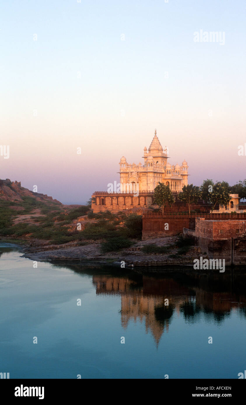 Jaswant Thada at sunset, Jodhpur, Rajasthan, India Stock Photo