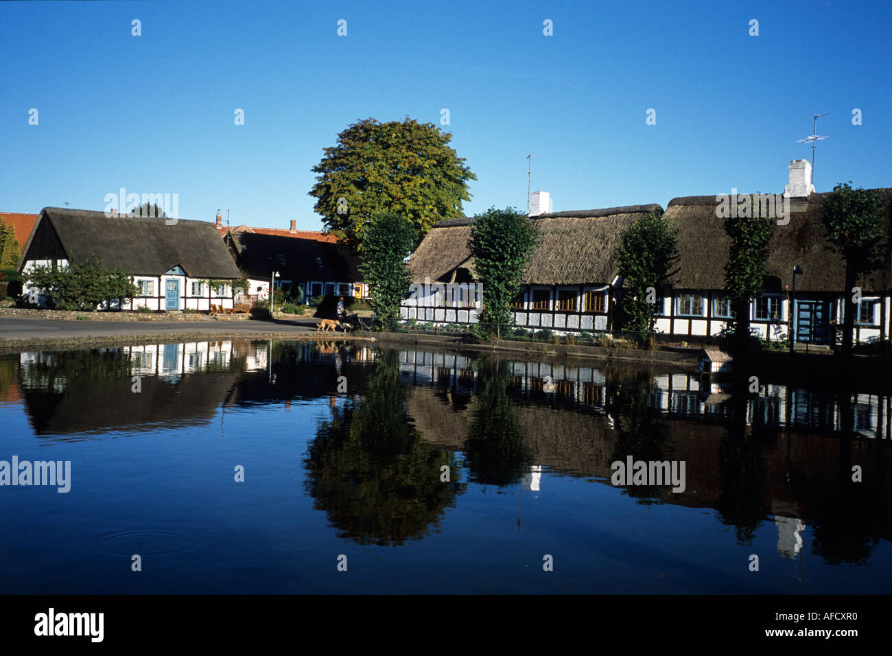 Timberframe Houses on Samso, Nordby, Samso, Denmark Stock Photo Alamy