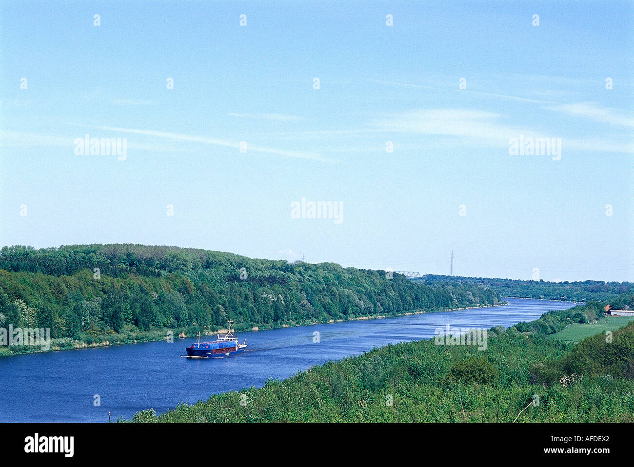 North-Baltic Sea Canal, Schleswig-Holstein Germany Stock Photo