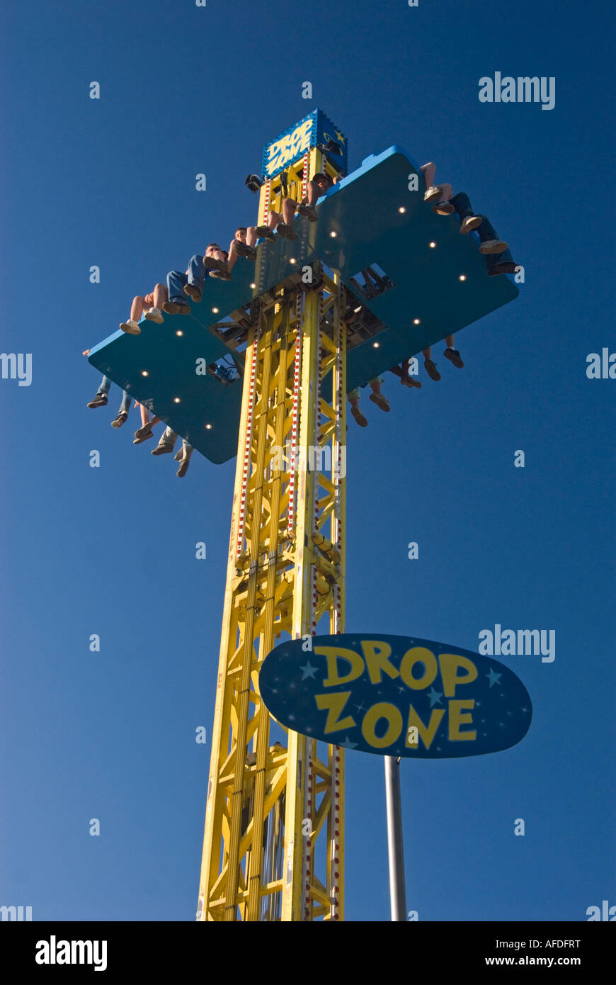 Amusement Ride at the Columbia County Fair in Chatham NY Stock Photo