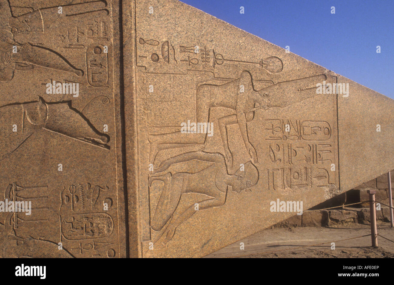 The Top Of An Obelisk Stock Photo Alamy