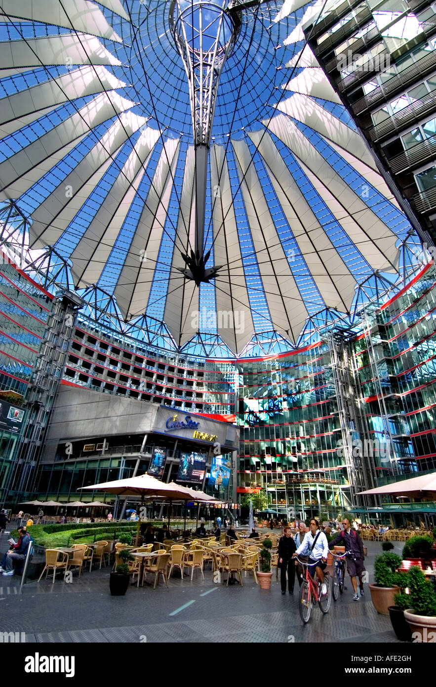 Potsdamer Platz Potsdam Square Berlin Germany Glass Cupola Of The Sony Center By Architect Helmut Jahn Stock Photo Alamy