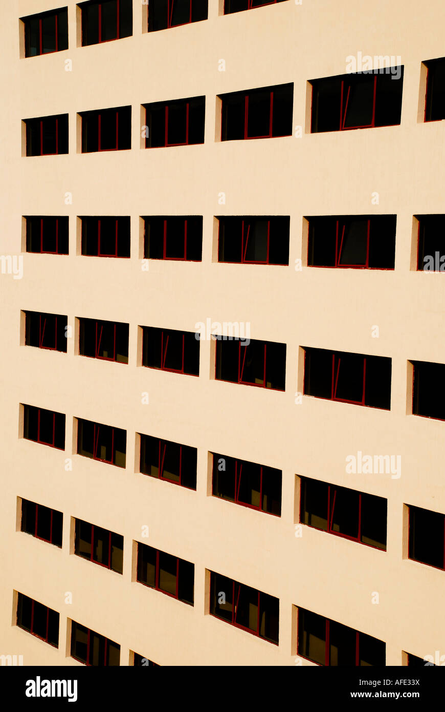 Architecture simple hotel blocks Stock Photo Alamy