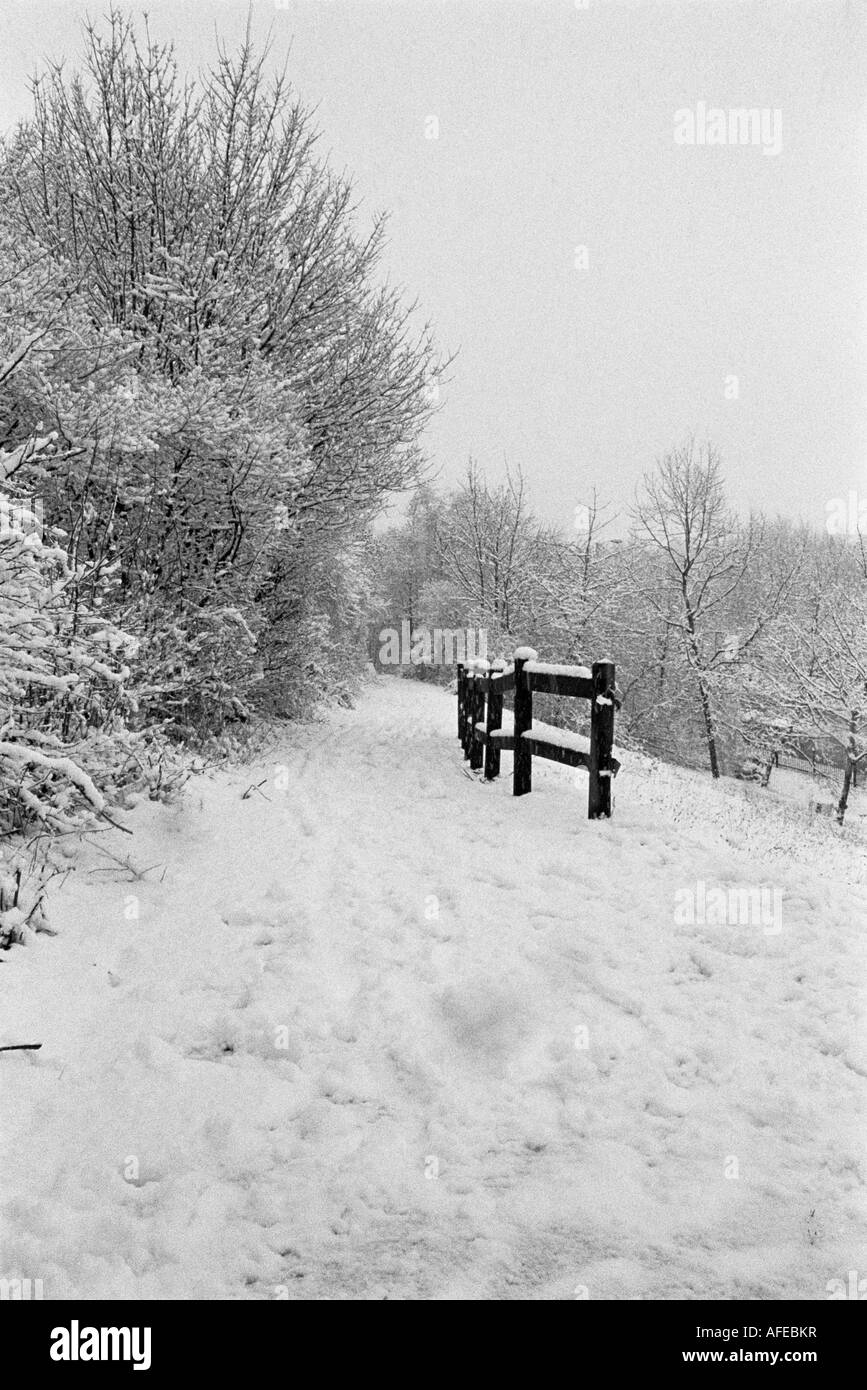 The old Beckton Ski slope area in winter. East London Stock Photo Alamy