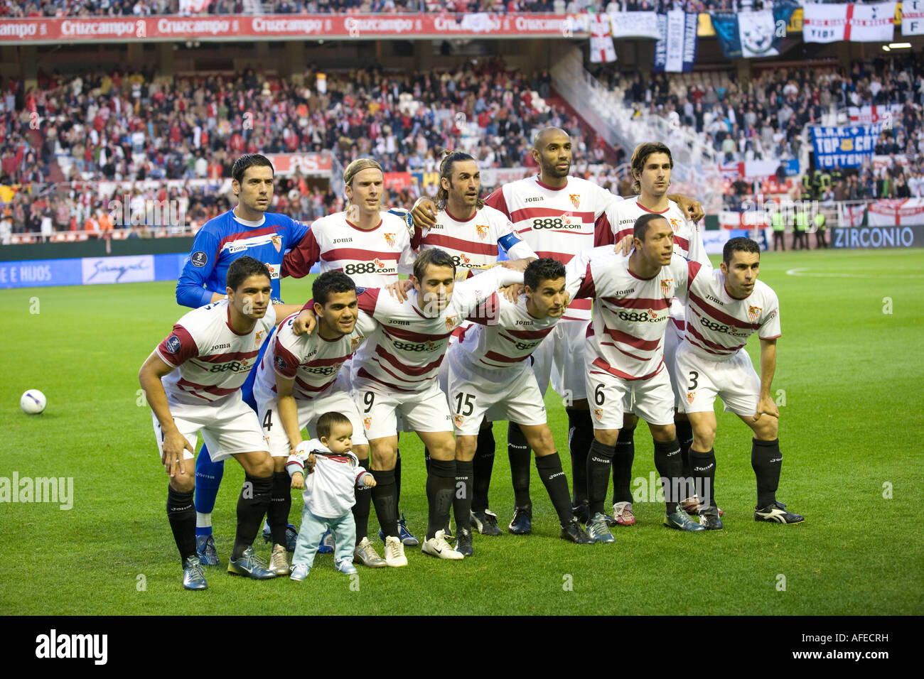 Sevilla FC squad Stock Photo