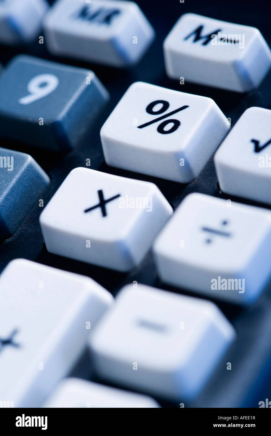 close up of a calculator percent key Stock Photo Alamy