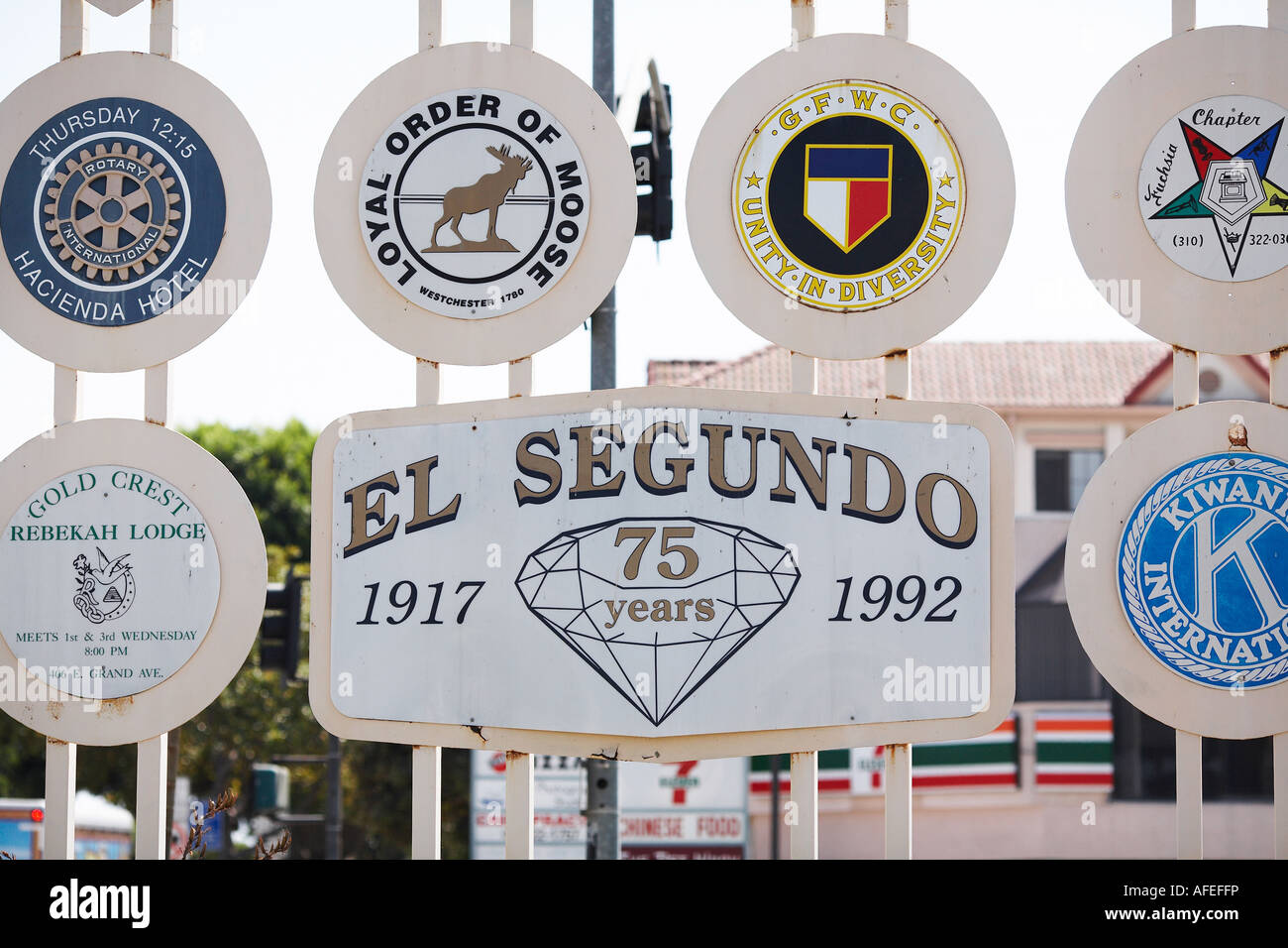 Welcome to El Segundo Sign El Segundo, West Los Angeles, California, USA  Stock Photo - Alamy